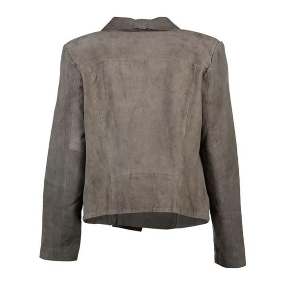 Superdry Suede Cascade Gray Suede Women's Size S Lightweight Retro - Picture 3 of 16